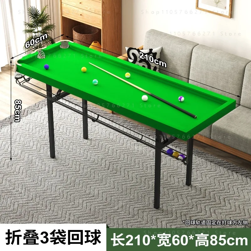 Table de billard d'entraînement pliable à cinq points de visée, sans coussinets en caoutchouc, avec poche à un seul trou pour le snooker, pour la pratique à domicile