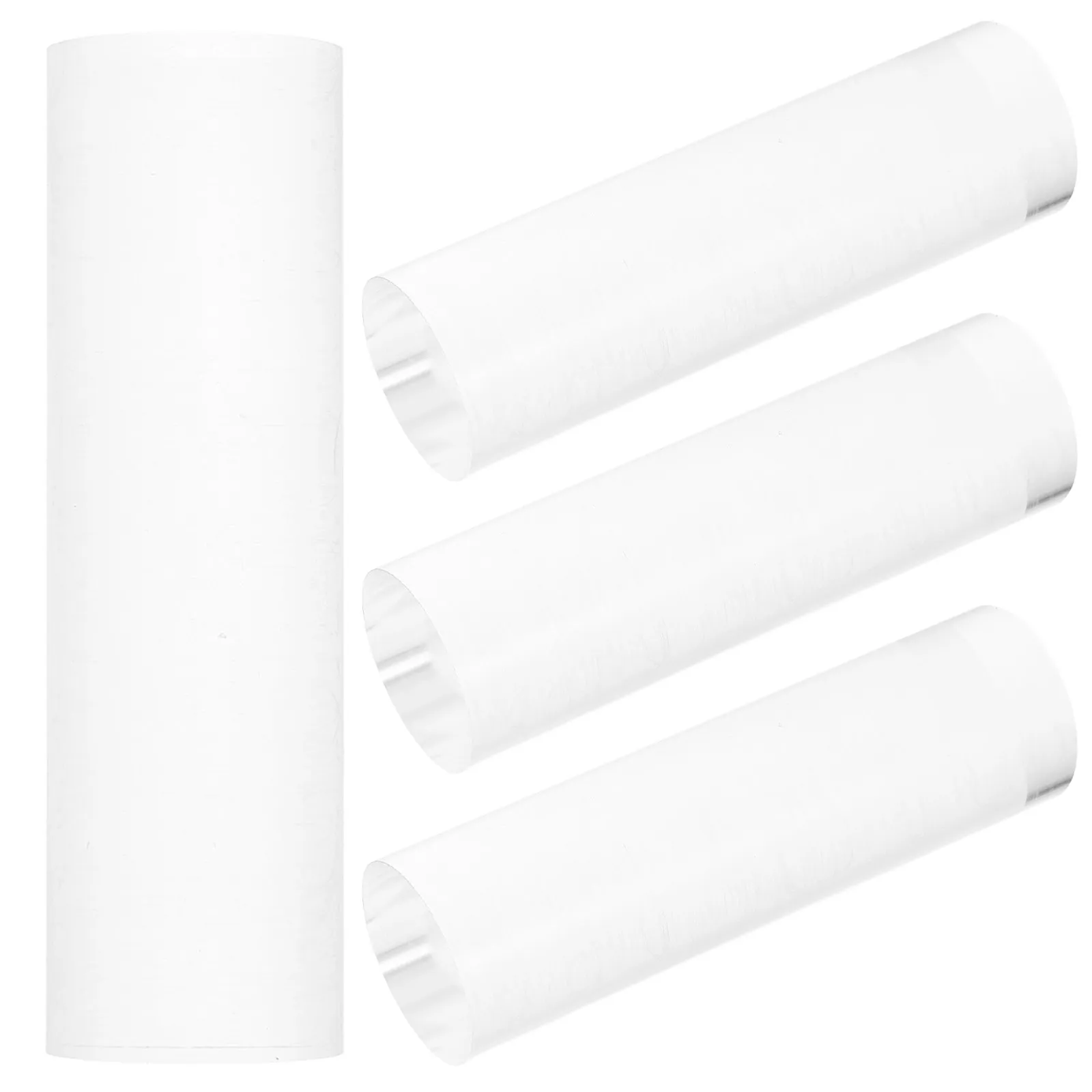 4Pcs Display Base Jewelry Showcase Acrylic Cylinder Stand Clear Polished Acrylic Tabletop Display Holder Transparent Cylinder