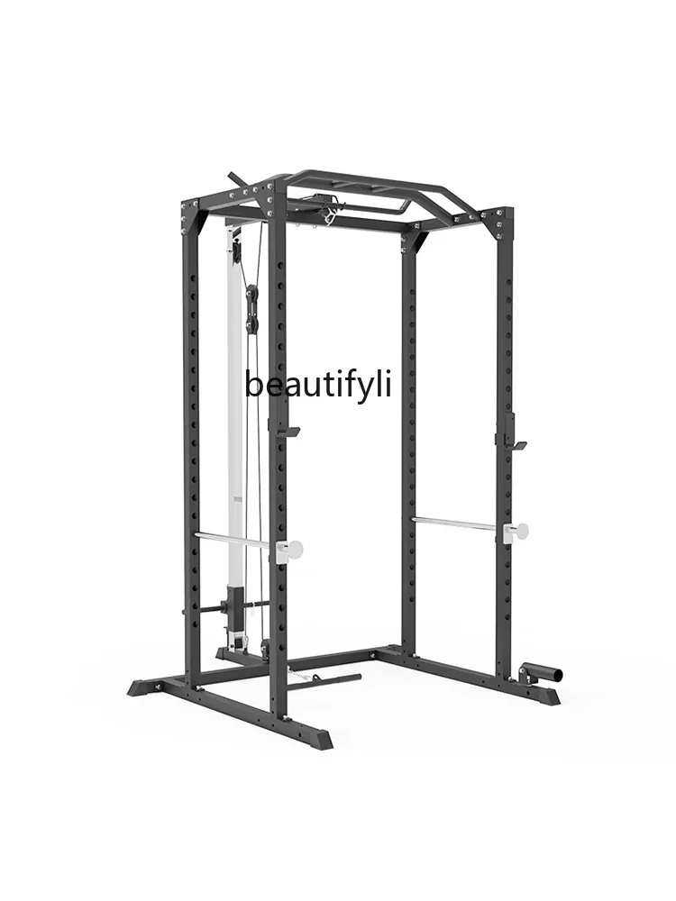 lt Full frame squat rack bench press deadlift training rack multi-functional high pull-down accessories fitness gantry rack