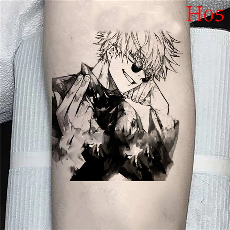 Itadori Yuji Fushiguro Megumi Gojo Satoru Popular Anime Secondary Peripheral Accessories Cosplay Tattoo Stickers Waterproof