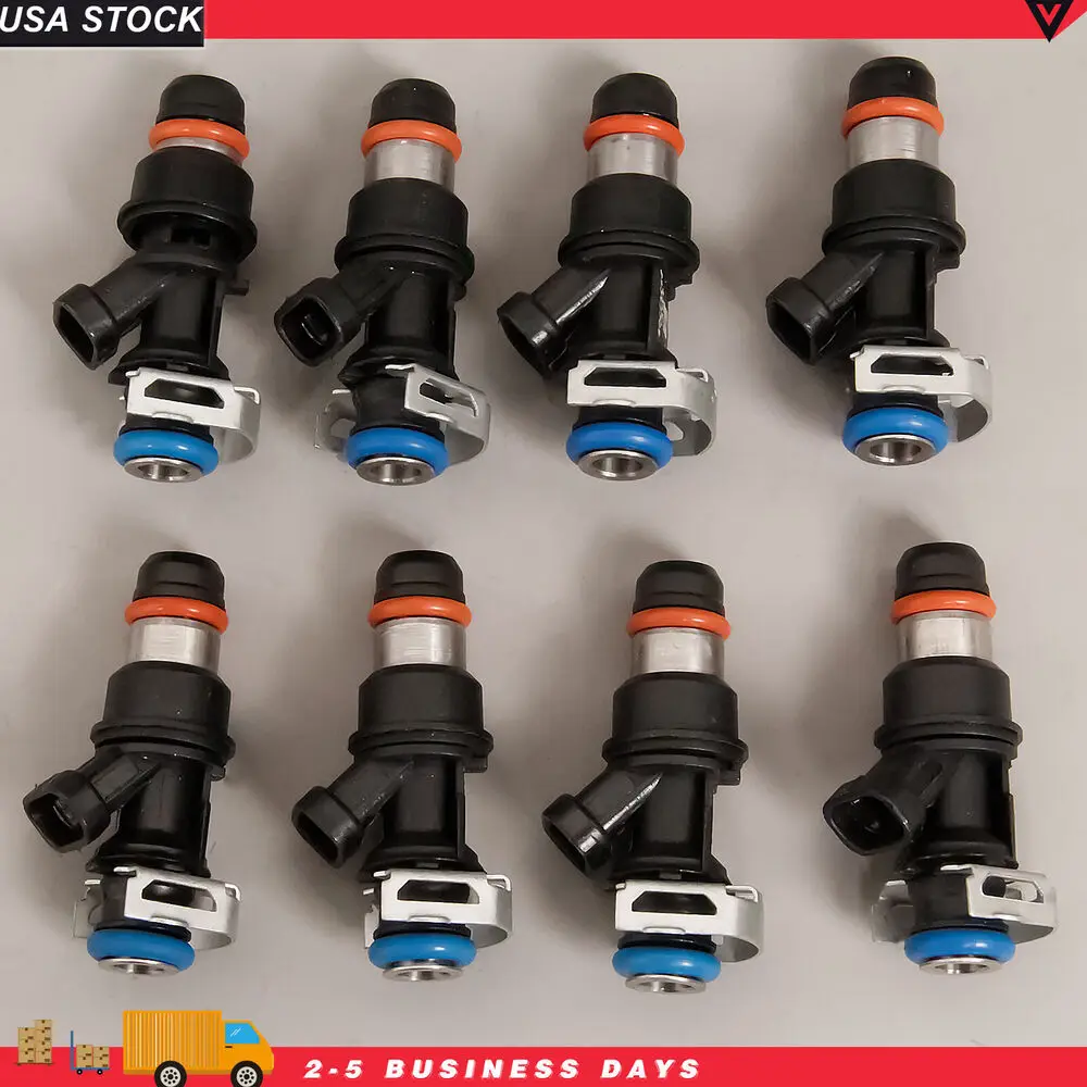 

Set of 8 Fuel Injectors OEM For 99-07 Chevy Silverado GMC Cadillac 5.3L 6.0L