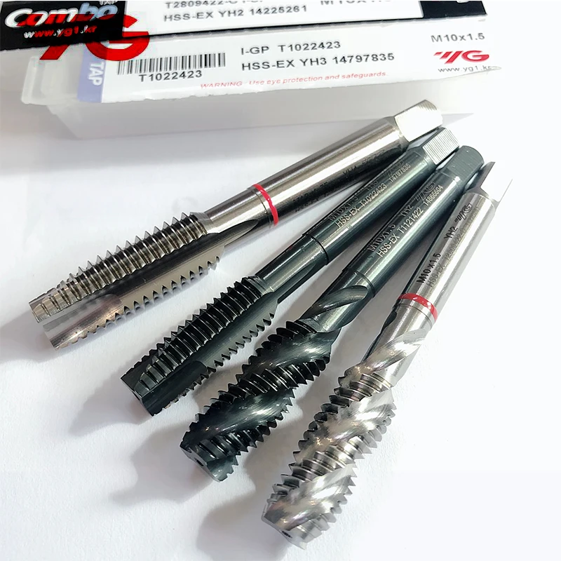 

Kprea YG-1 HSS-EX Taps High Quality Original T1121 T2809 M1.4 M1.6 M2 M2.5 M3 M4 M5 M6 M8 M10 Made in Korea Combo spiral Tap