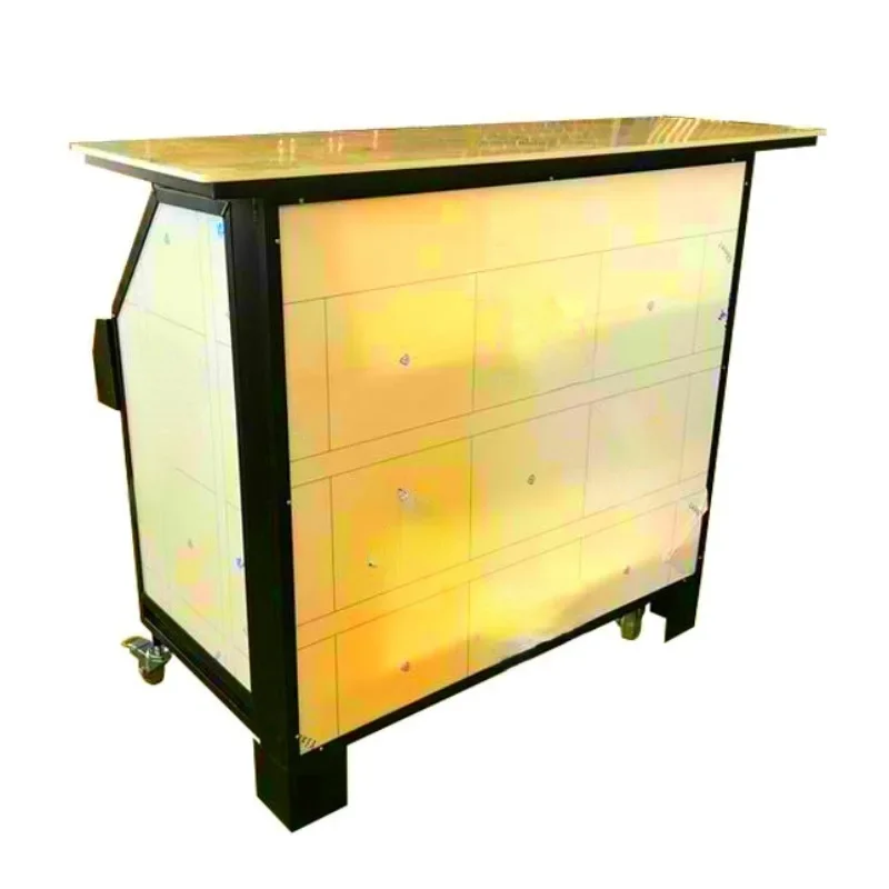 

Aluminum Illuminated Led Table Glowing Up Bar Furniture Night Club Bar Counter Design