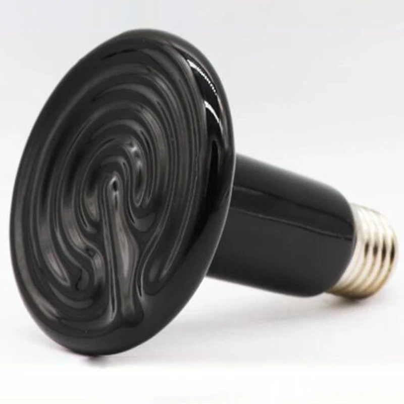 Infrared Pet Heating Lamp Ceramic 220V Light Bulb Brooder Chickens Reptile Lamps 50W 75W 100W 150W 200W Kit with Clip-on Holder