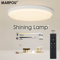 MARPOU Star Led ceiling lamp for living room lamps 110V 220V Brightness Dimmable by Remote control ceiling lights For bedroom
