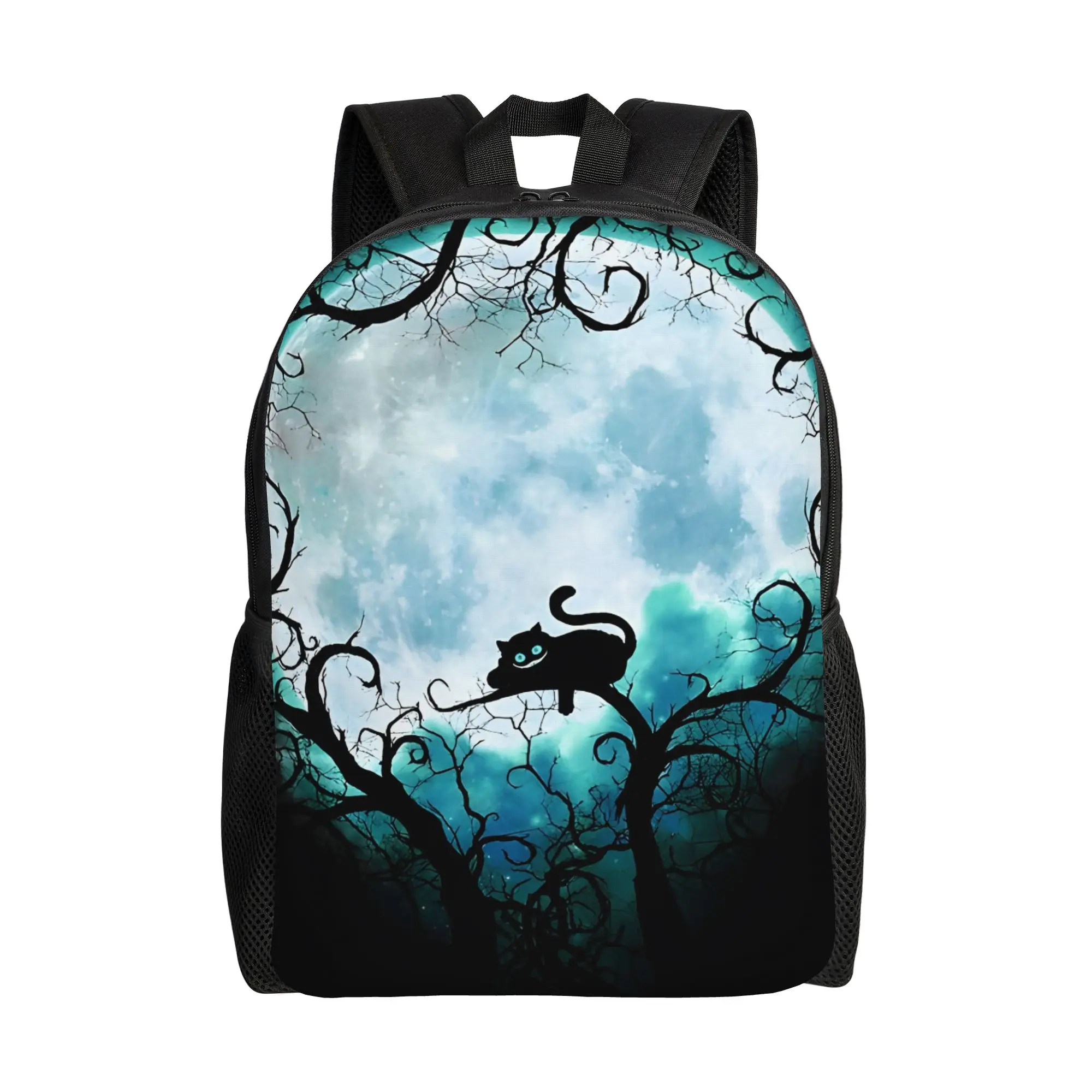 

Сумка для ноутбука Disney Wonderland Moon, женский рюкзак с изображением Чеширского кота из «Алисы в стране чудес», новинка к началу нового учебного года