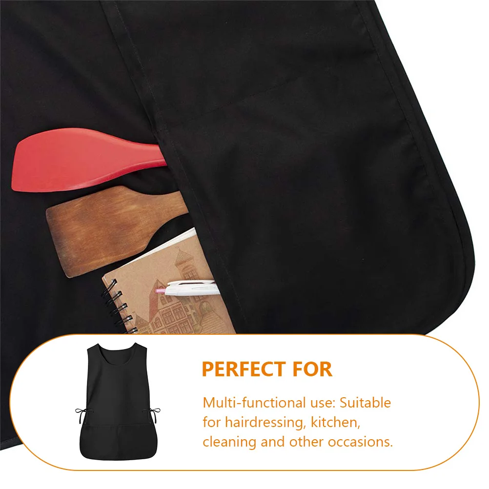 Barber Apron/work Clothes Hair Stylist With Pocket Decorative Cobbler Hairstylist Aprons For Men Salon Vest Hairdressing