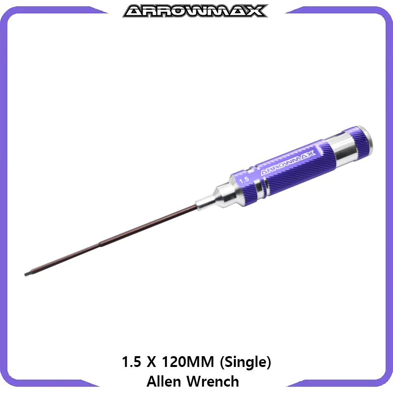 Imagem -02 - Arrowmax Allen Chave de Fenda Grupo Ferramentas rc 1.5 2.0 2.5 3.0 4.0 5.0x120 mm