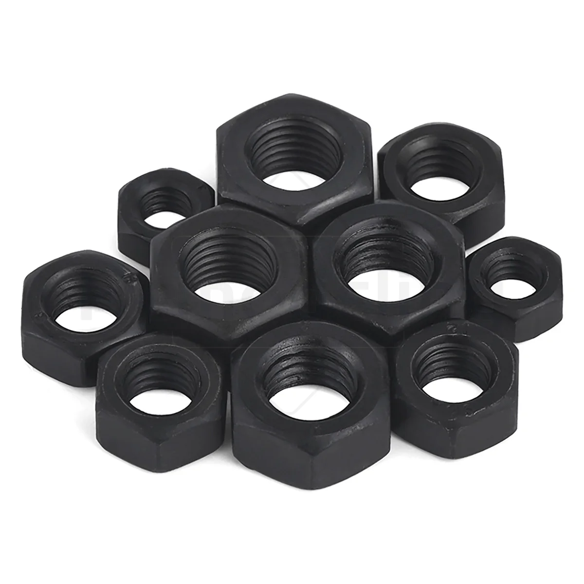 

1~100pcs Black Grade 12 High-strength Carbon Steel Hex Hexagon Nut M2 M2.5 M3 M4 M5 M6 M8 M10 M12 M14 M16 M18 M20 M22 M24 DIN934