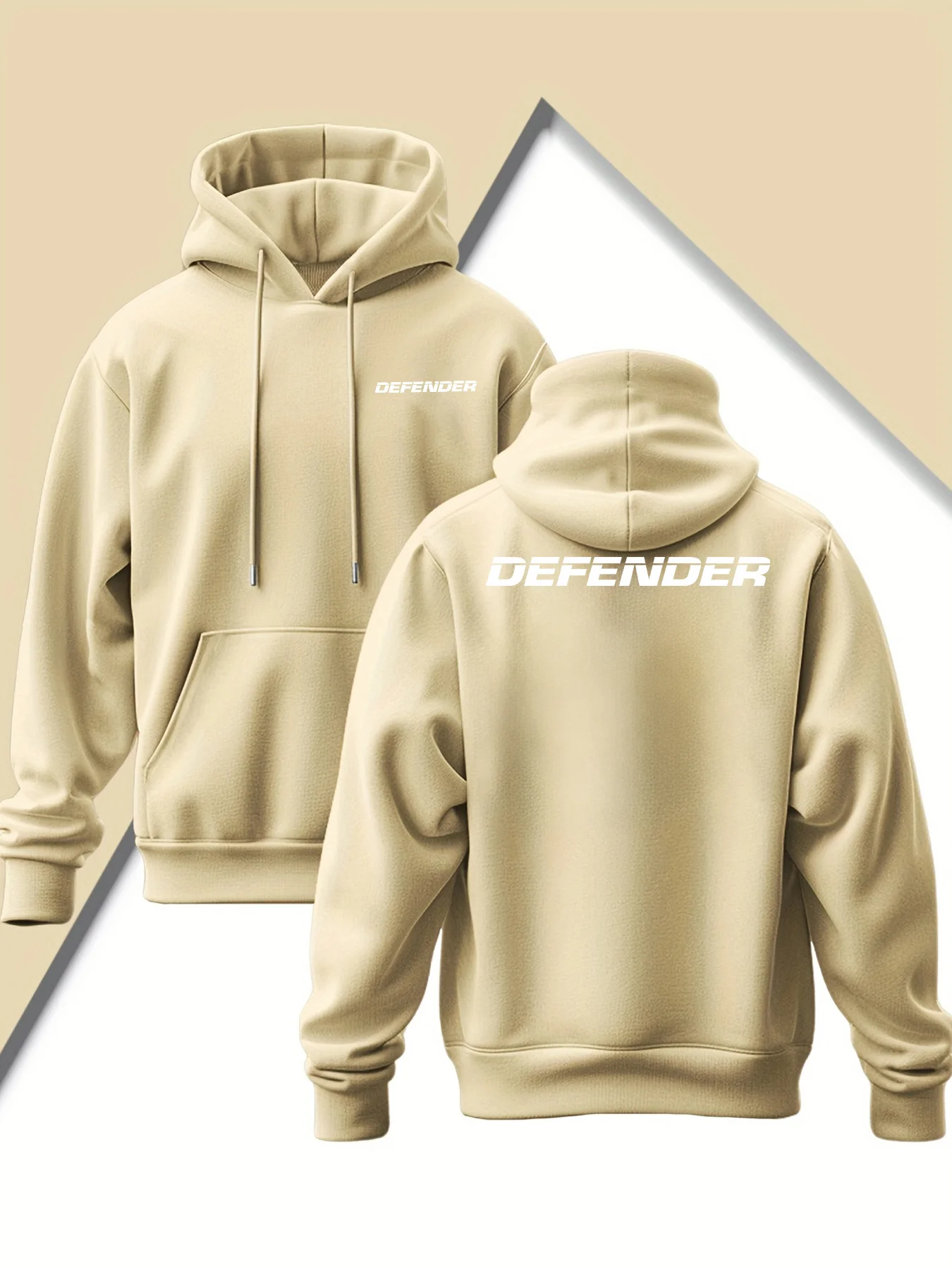 Men's New Trendy Hoodie for Spring & Autumn, Casual Daily Comfortable Versatile Drawstring Hooded Sweatshirt, Creative Design