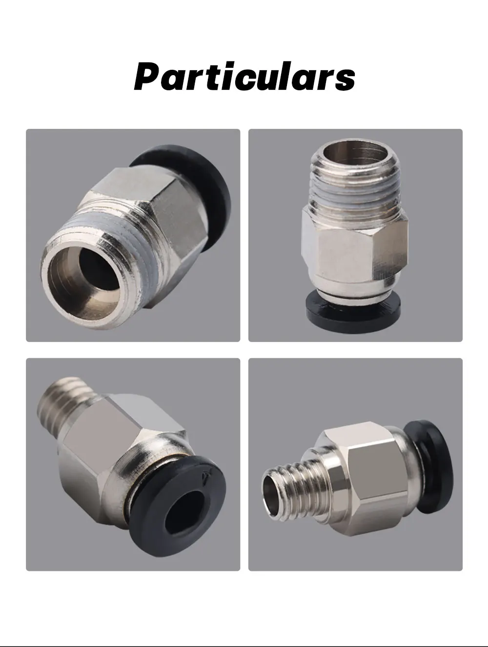 Trianglelab ® Pneumatischer Anschluss G1/8' / M6 für 3D-Drucker 4MM Bowden PTFE-Schlauch PC4 Kompatibel mit den Meisten 3D-DRUCKERN – Detail 5