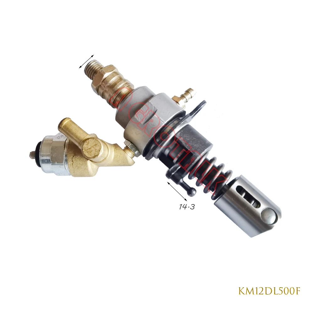 Fuel pump assembly with solenoid type / no solenoid type for KM12DL500F / 192F / engine, please check the shape when order.