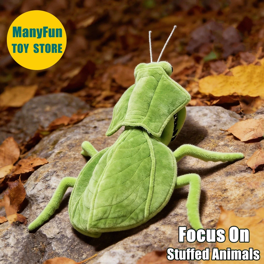 Leaf Mantis Plush Animal Realistic Dead Leaf Mantis Stuffed Toy Lifelike Insect Mantis Plushie Praying Mantis Doll Collectors