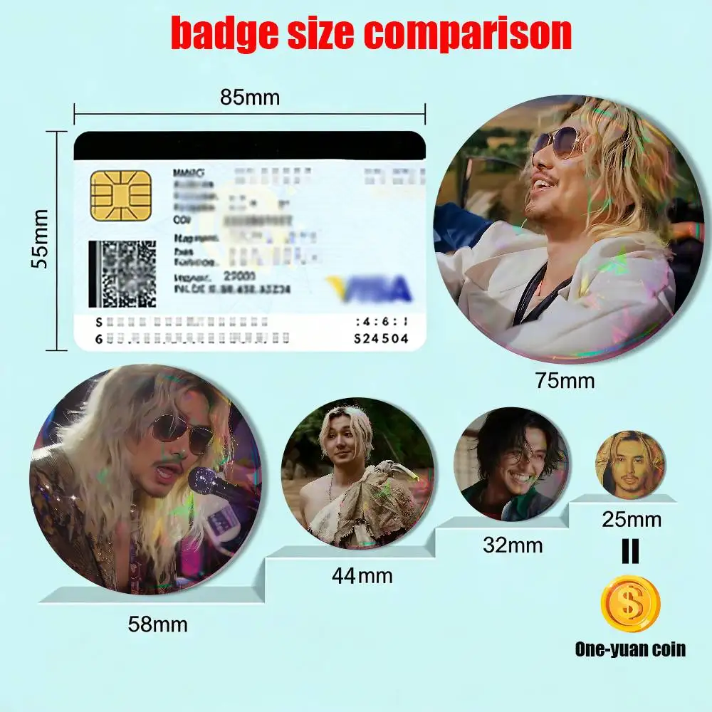 Alright Prema Album Fujii Kaze Round Exquisite Badge Brooches Creative Pins For Clothes Hat Backpack Gift Accessories