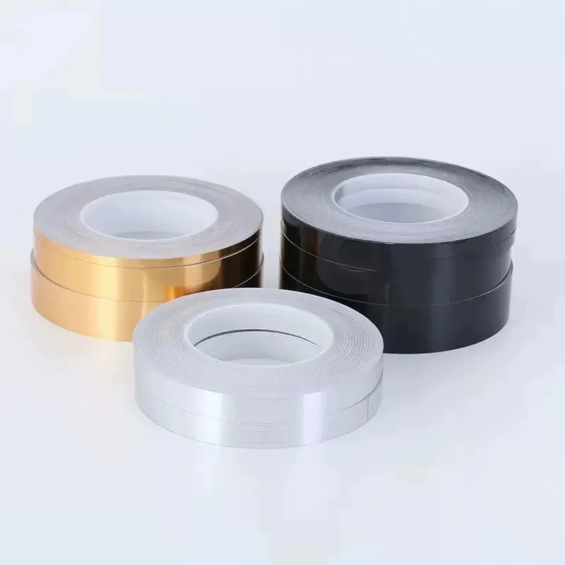20M Ceramic Tile Mildewproof Gap Tape Decor Gold Silver Black Self Adhesive Wall Tile Floor Tape Sticker Home Decorations