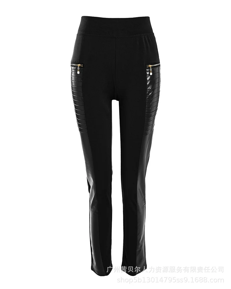 Calças de ginástica fitness treino esporte leggings calças mulher moda zíper design cintura alta controle barriga magro ativo yoga calças