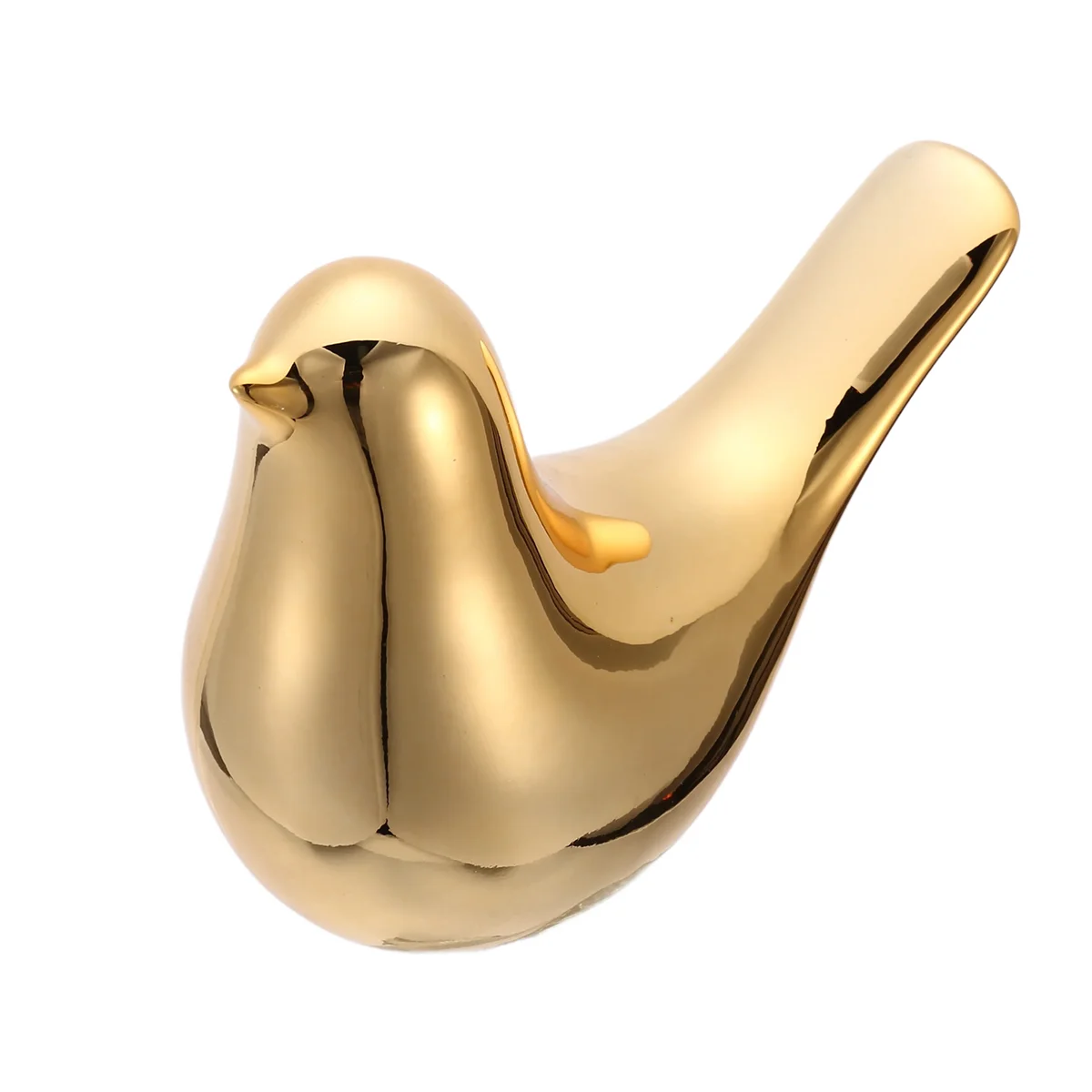 Фигурки птиц Фигурки дома Современные керамические статуи птиц Скульптура животных Украшения дома Ремесла Золотая керамика -XL