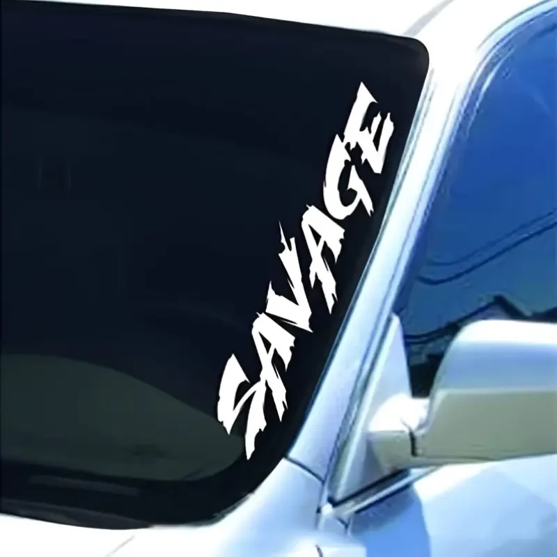 

Durable, Easy-Apply Graphics Savage Humorous Vinyl Decals - Waterproof, Finish Stickers for Cars, Laptops & Walls