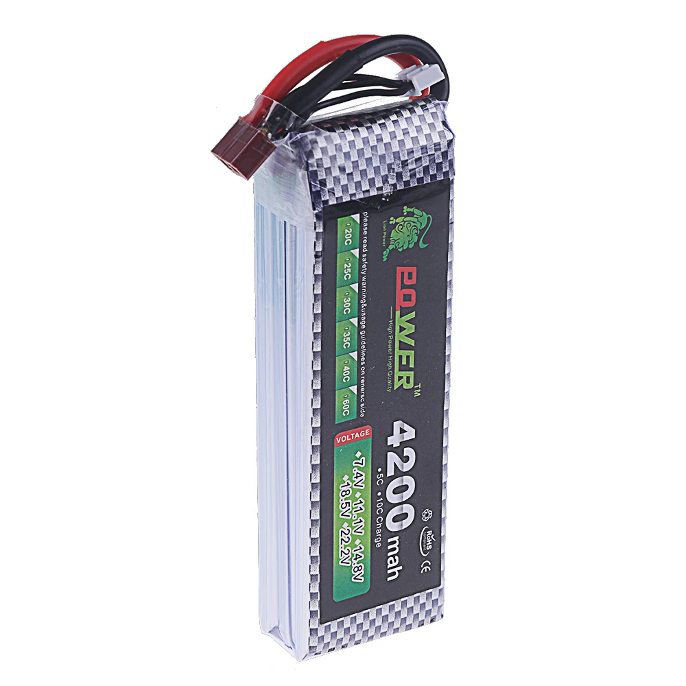 3S 11.1V bateria Lipo Deans XT60 1500mAh 2200mAh 3000mAh 4200mAh 5200/6000/6500/9800/10400mAh dla samochodów ciężarowych RC łódź wyścigowa Buggy