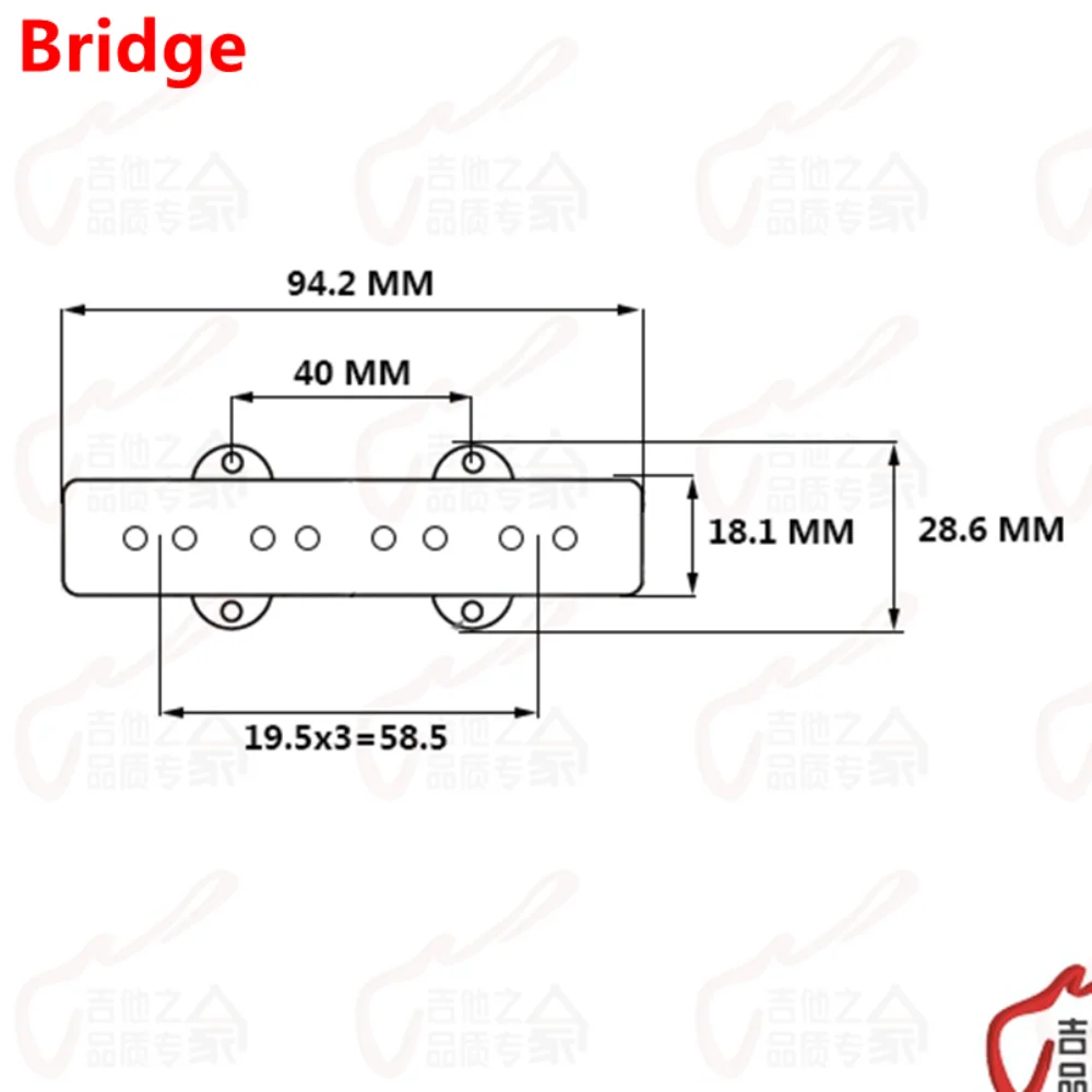 4 Strings Bass  Alnico  Pickup For Jazz