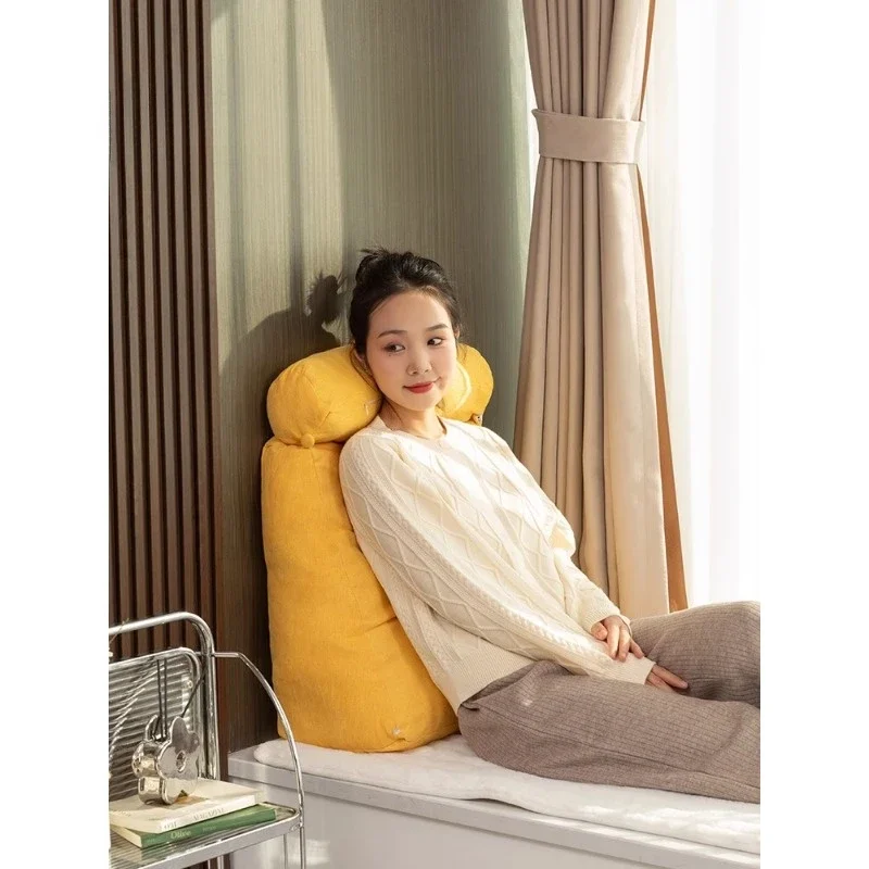 

Bed Headboard Cushion with Headrest for Lumbar Support, Suitable for Sofa and Tatami Bed