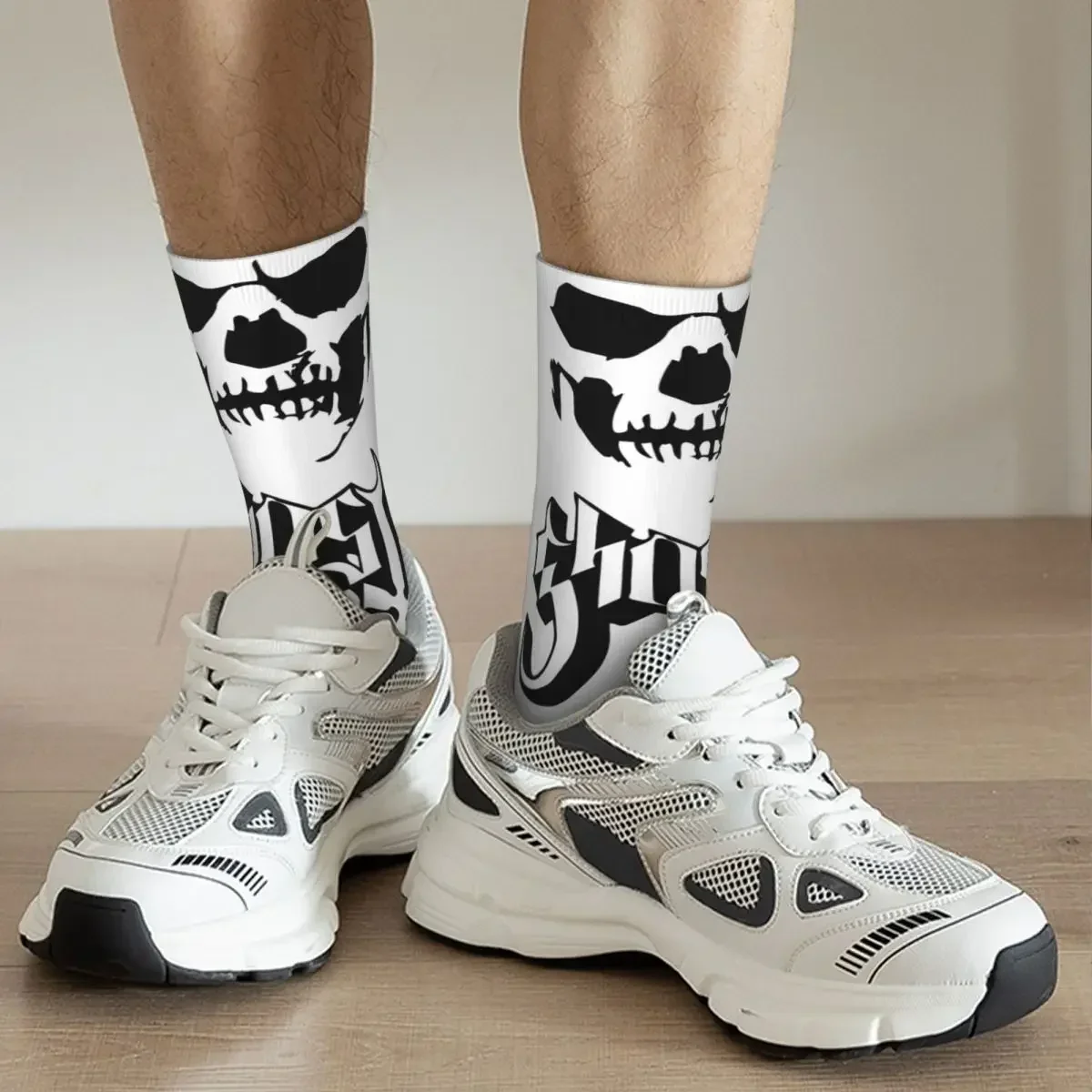 Calcetines de banda de Rock Ghost BC 2, medias absorbentes de sudor Harajuku, calcetines largos para todas las estaciones, accesorios para Unisex, regalo de cumpleaños