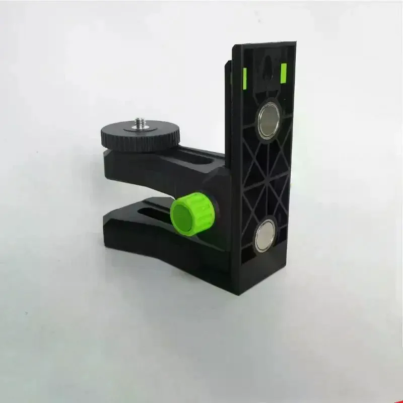 Support de niveau en forme de L, fileté 1/4 5/8, support de trépied rotatif à 360 degrés avec base magnétique et réglage de la hauteur