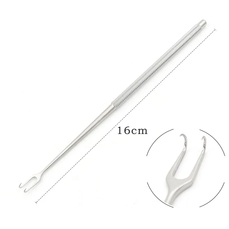 Cosmetic Double Eyelid Plastic Surgery Instruments Tools Titanium Alloy Stainless Steel Eyelid Hooks Rake Type Eye Bag Hooks