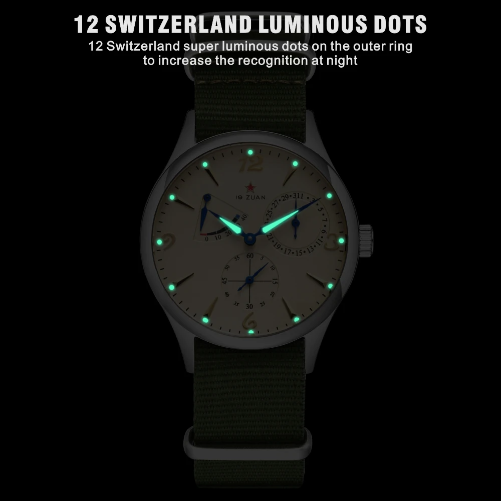 Seagull Mens 1963 Pilot Watch 40mm ST1780 Automatic Sapphire Crystal Retro Style Water Resistant 50m 2025 Arrival