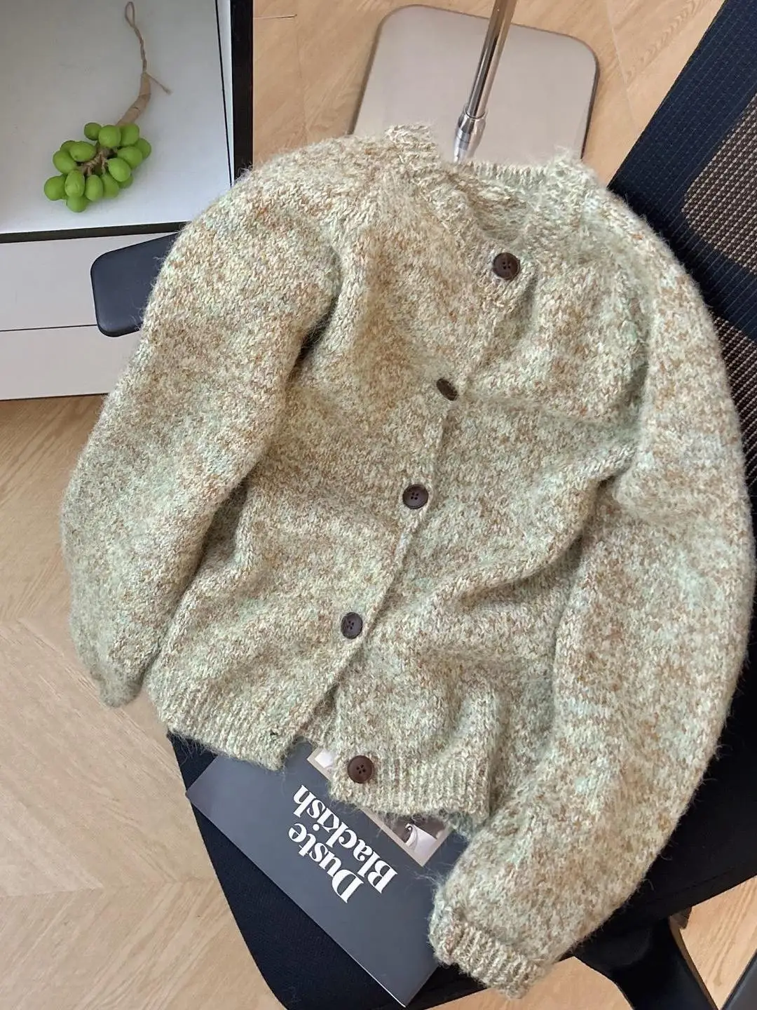 Los gebreide trui jas enkele knoop garen rond Ne dames herfst winter nieuwe Sle Lazy Sle bovenkleding