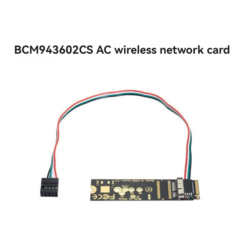 Adapter Card M-Key Wireless Card Desktop Drive-Free BCM943602CS To Pcie M.2 Ngff For Apple Bluetooth Module