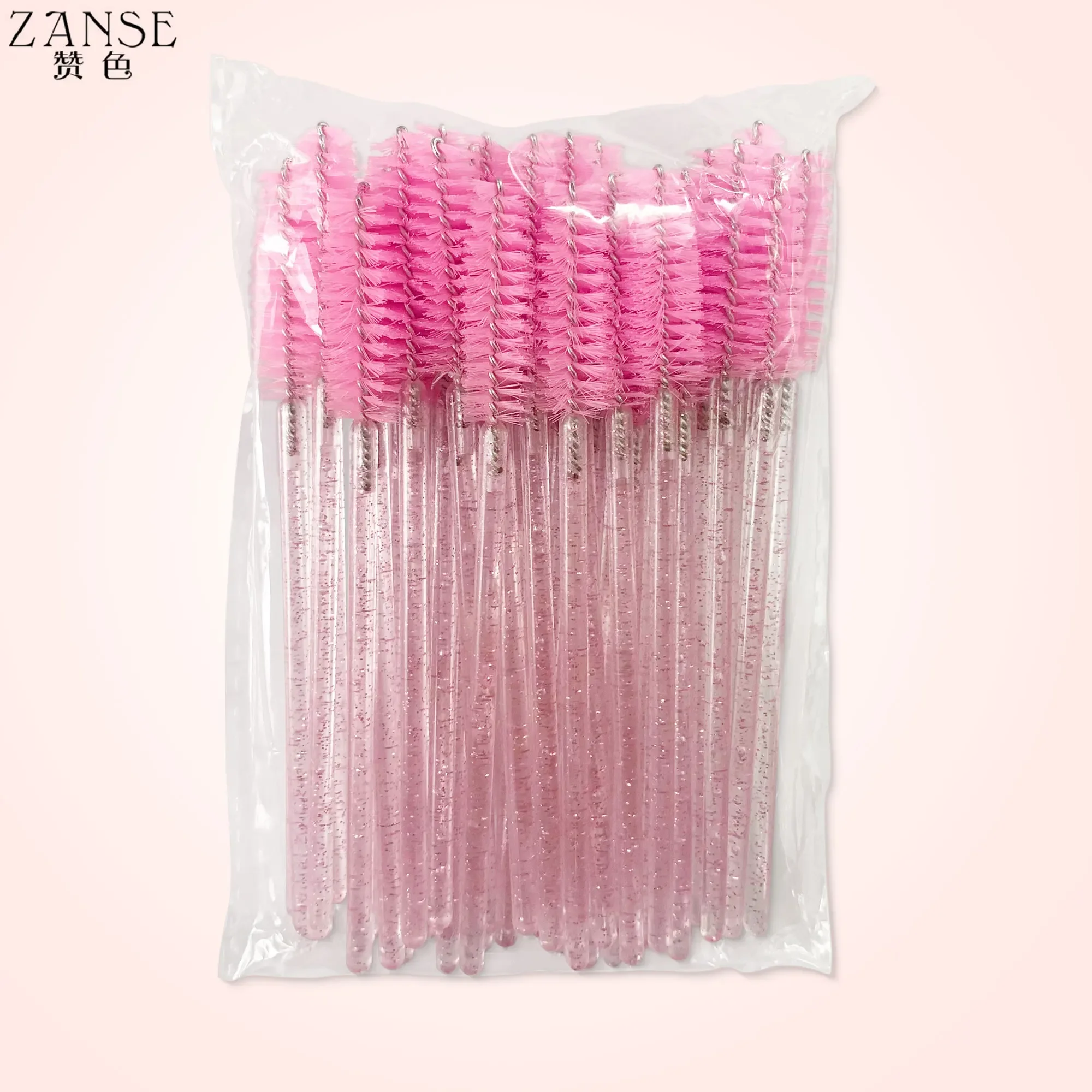 ZANSE Disposable Crystal Eyebrow Brush Mascara Wands Applicator Lash Cosmetic Brushes Beauty Makeup Tool Lash Extension Supplies