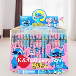 Cartoon Stitch Penna a sfera Cartoon 0.5mm Penna gel inchiostro Silicone Kawaii Scrittura Penne per bambini Forniture per ufficio scolastico Cancelleria