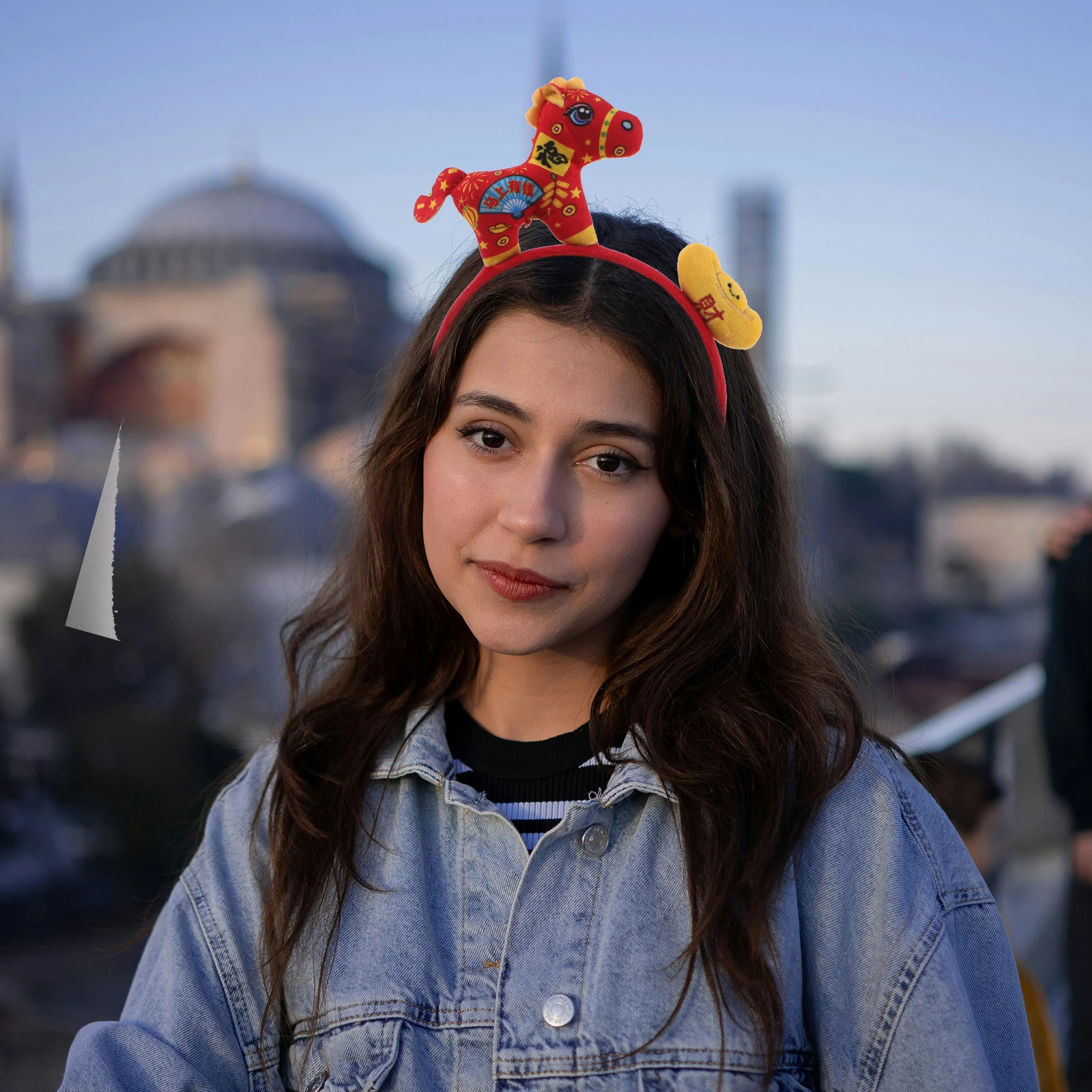 

Chinese New Year Headband Horse Ingot Decoration Spring Festival 2026 New Year Party Supplies Holiday Celebration Hair Hoop