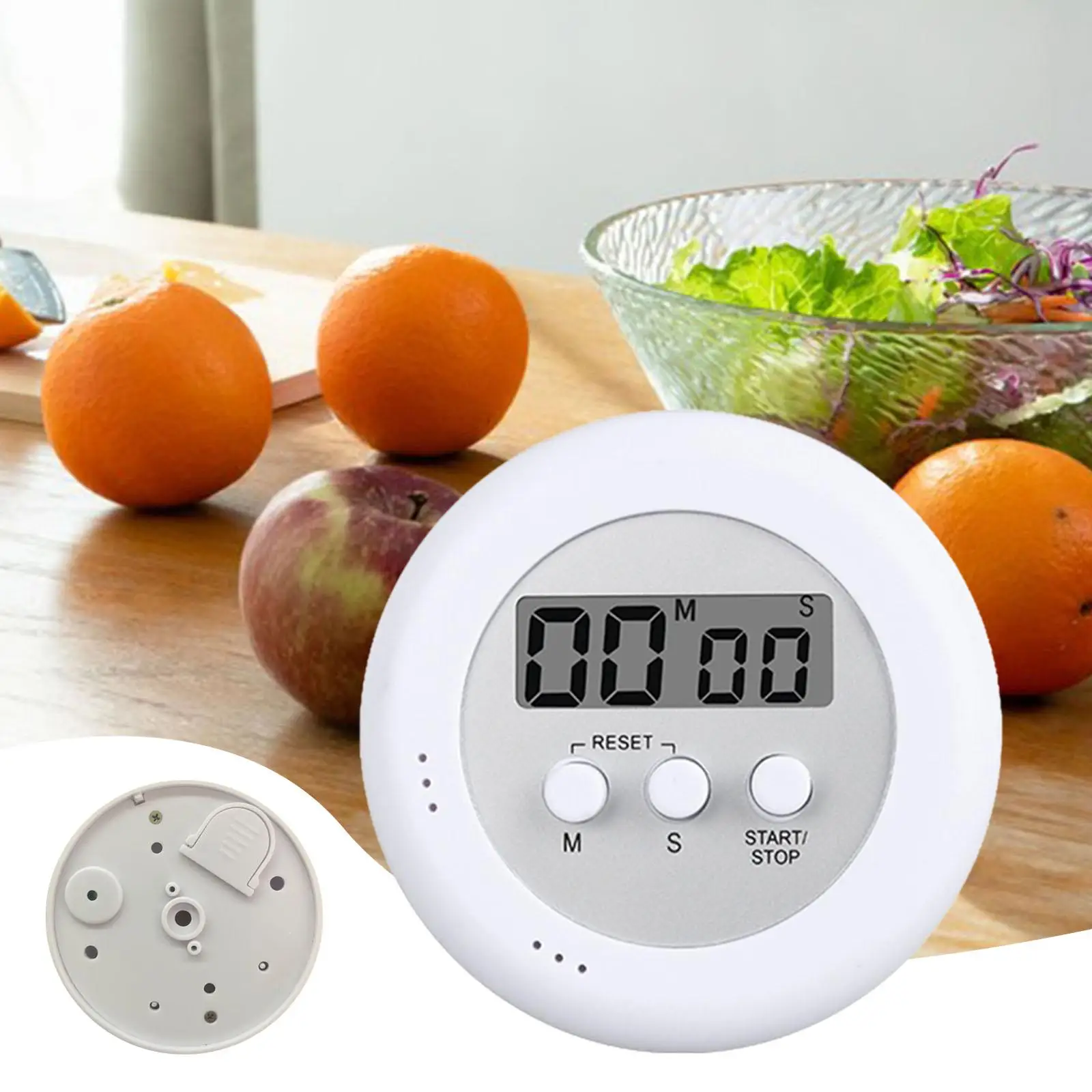 

Кухонные часы, цифровой кухонный таймер, таймер для выпечки, яиц, секундомер для упражнений, 2,5-дюймовый кухонный светодиодный дисплей, таймер обратного отсчета