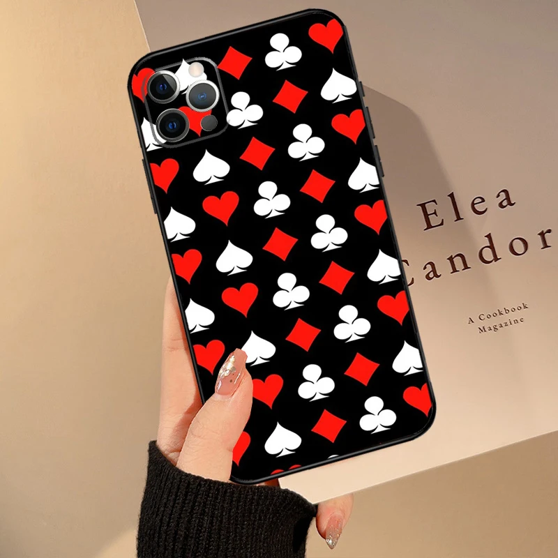 Poker Surreal Aesthetic Art Case For iPhone 15 13 11 12 14 16 Pro Max Mini X XS Max XR 14 Plus Cover Coque