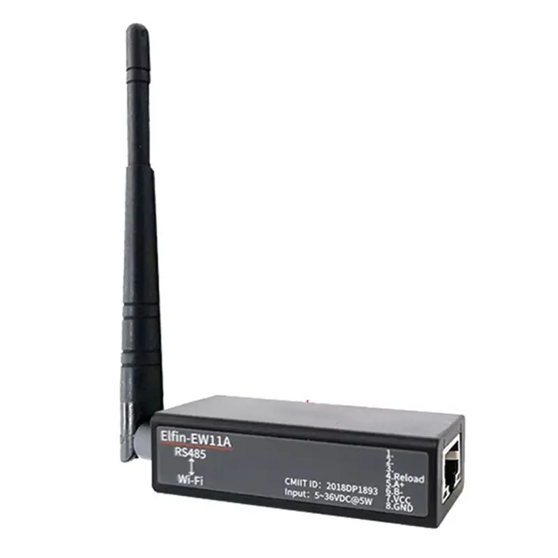 

Модуль-конвертер EW11 EW11A MINI RS485 Serial Server в WIFI Modbus RJ45 с встроенным веб-сервером