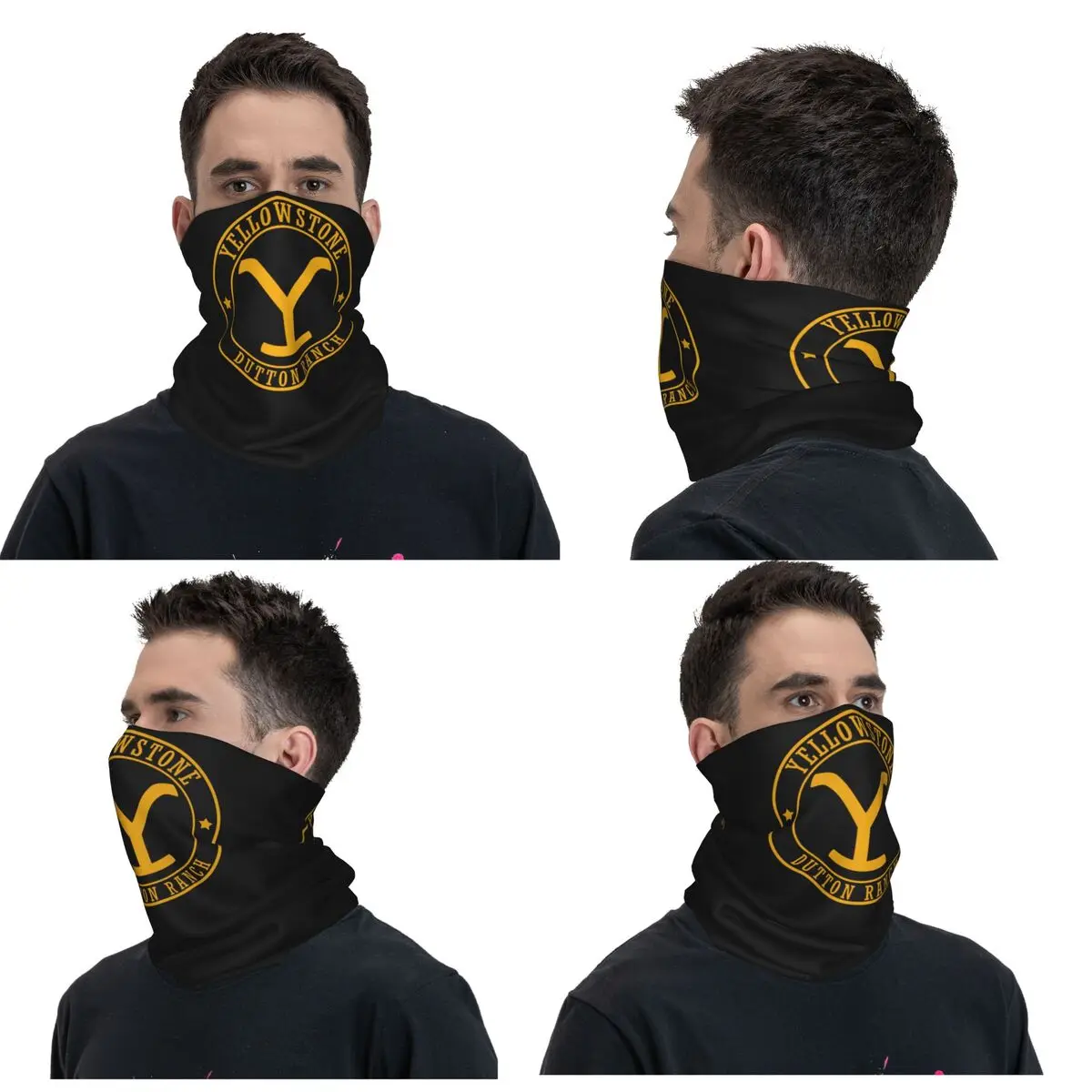 Yellowstone Quick Dry Dutton Ranch Bandana Neck Cover Printed Mask Scarf Warm FaceMask Outdoor Sports For Men Women Adult