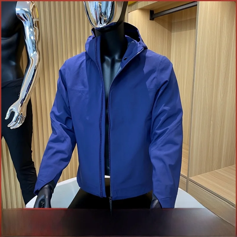 

Lightweight Hardell Men's Jaet Autumn Winter Fce Lined Outdoor Waterproof Windproof Zipper Closure Hooded Coat