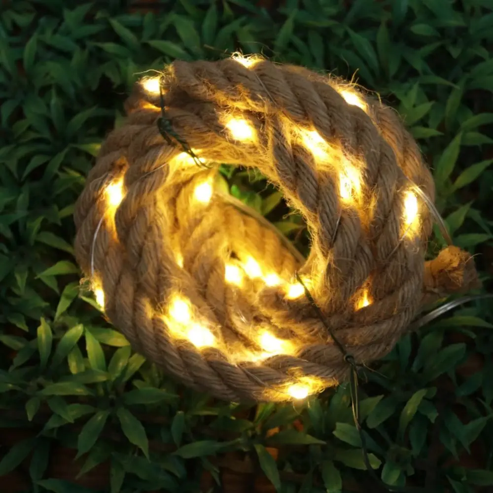 Retro Solar Powered Solar Rope Light 8 Lighting Modes LED Rope Light String Lights Outdoor Decoration