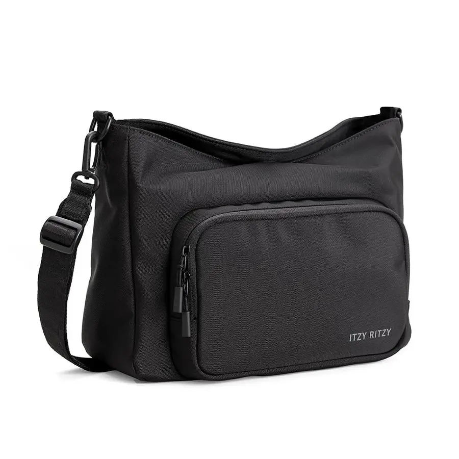 

Ritzy Belong Cargo Caddy Attaches to Stroller or Wagon Also Includes Shoulder Crossbody Strap Black