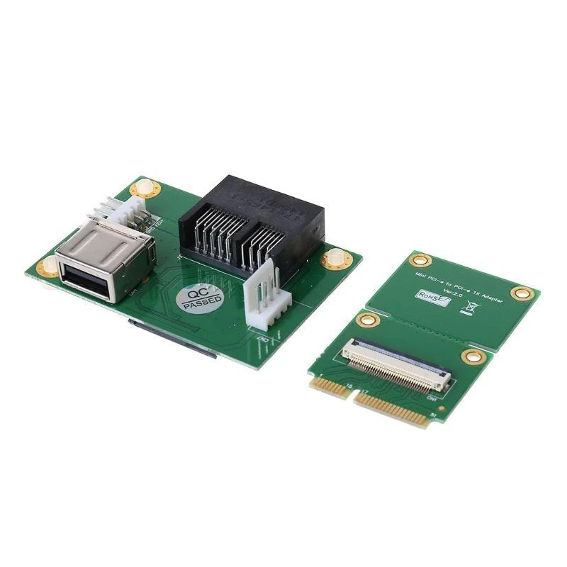 Mini PCI E naar pci voor Express 1X met USB Riser Card Adapter ondersteunt USB 2.0 voor verkoop