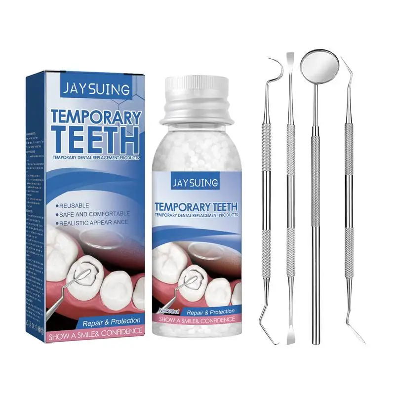 

Professional Teeth Replacement Kit Temporary Filling Fake Teeth DIY Teeth Repair and Care Kit for Bridges Filling Tooth Filling