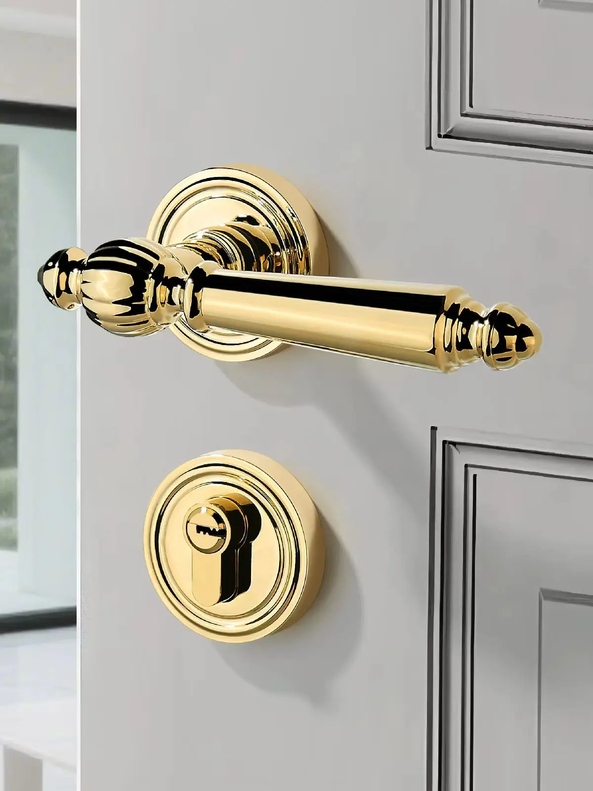 Viladepot Privatsphäre-Türgriff, Türschloss, Hardware, Türhebel für Schlafzimmer und Badezimmer, ohne Schließzylinder