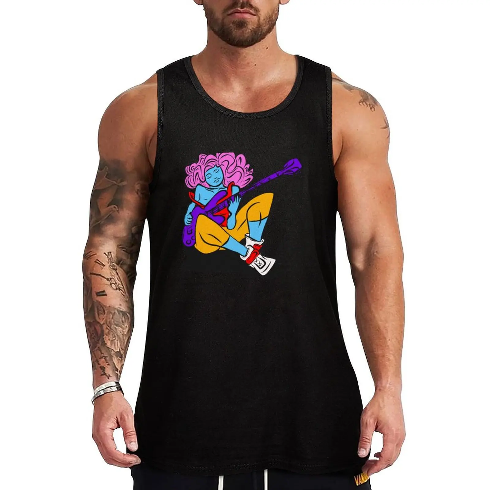 Bass Girl Tank Top Bodybuilding clothing man sleeveless vest men