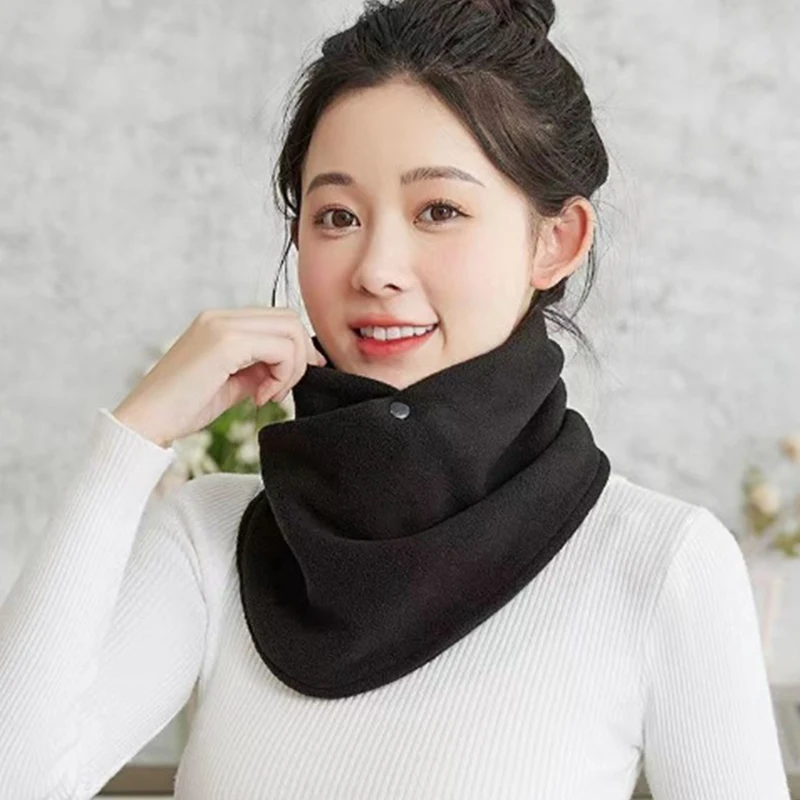 Winter Neck Protection Scarf New Solid Color Women S Versatile Neck Cover Scarf