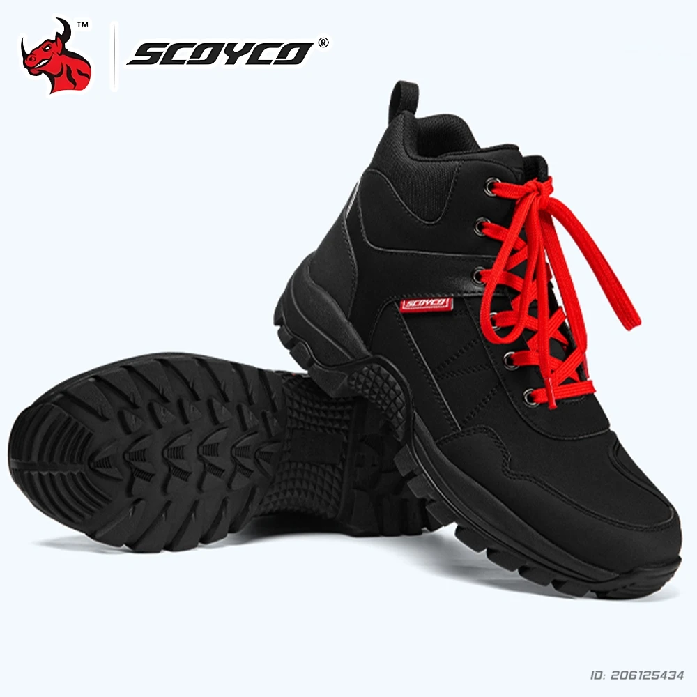 

Motorcycle Sport Shoes Motocross Riding Shoes Men's Ultra Microfiber Leather Off Road Footwear Dirt Bike Protective Gear