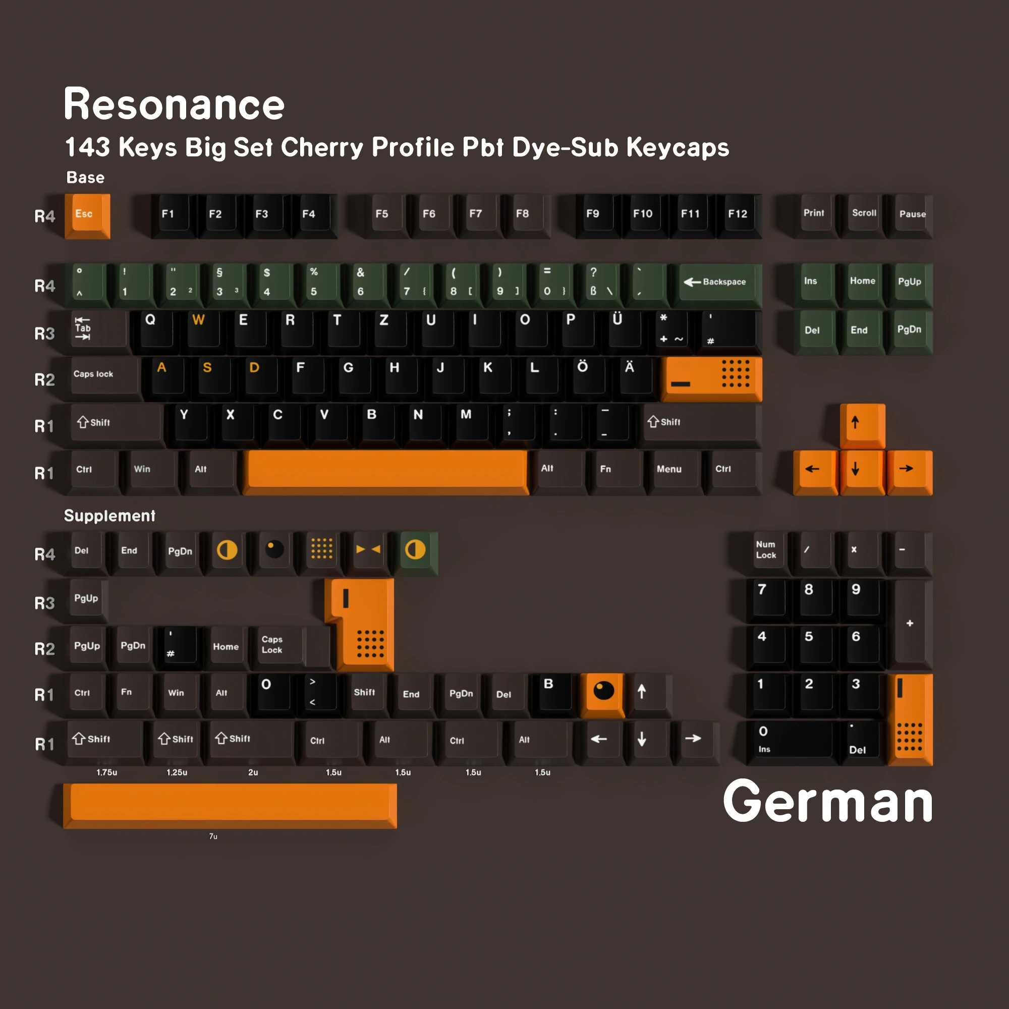 143 Klawisze PBT Cherry MX Keycap Set - Koreański Angielski Rosyjski Niemiecki Hiszpański Francuski ABNT2 Resonance do Klawiatury Mechanicznej Gamingowej — zdjęcie produktu 5