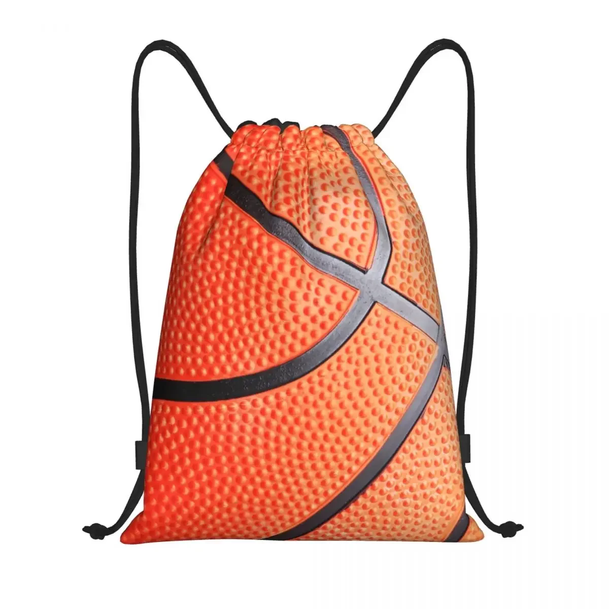 Custom Basketball Texture Drawstring Backpack Bags Women Men Lightweight Gym Sports Sackpack Sacks for Training