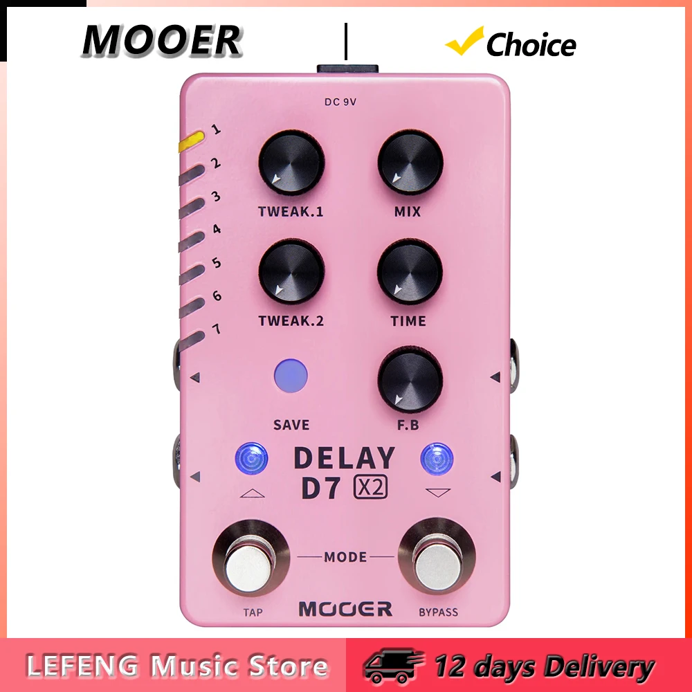 Mooer D7 Delay X2 G…